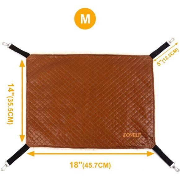 Cat Hammock Bed, Medium Reversible Pet Cage Hammock Hanging Soft Pet Bed - Picture 2 of 7